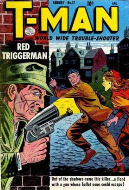 T-Man 17 - August No17 - Red Triggerman - Cap - Gun - World Wide Trouble Shooter