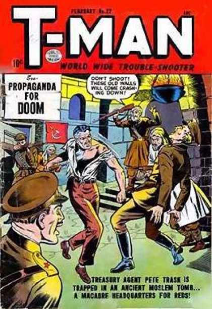 T-Man 22 - Treasury Agent - Propaganda - Headquarters - Fighting - Doom
