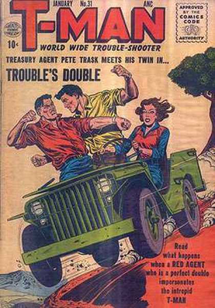T-Man 31 - Troubles Double - Jeep - Pete Trask - Agent - Woman Driver