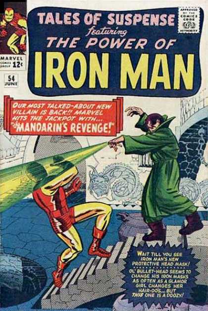 Tales of Suspense 54 - The Power Of Iron Man - Mandarins Revenge - Dragon Decoration - Doorway - Stairs - Jack Kirby