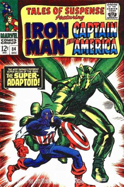 Tales of Suspense 84 - Captain America - Iron Man - The Super-adaptoid - Sheild - Wings - Jack Kirby