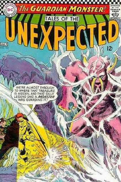 Tales of the Unexpected 101 - The Guardian Monster - Hidden Treasure - Silly Legend - Pink Monster - Pickaxe - Carmine Infantino, George Roussos
