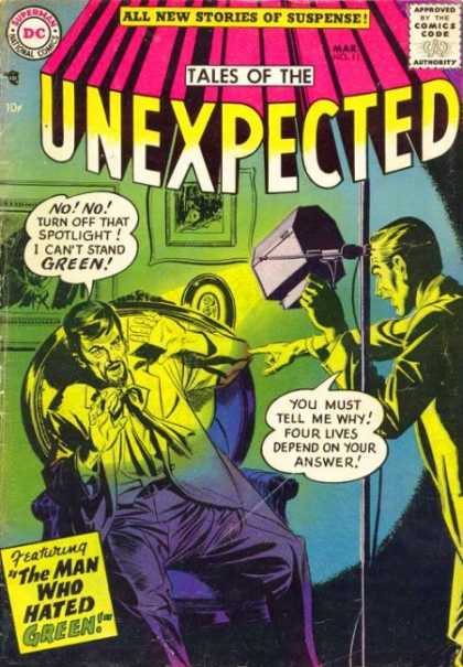 Tales of the Unexpected 11 - Green - Stories Of Suspense - The Man Who Hated Green - Photography - Lights