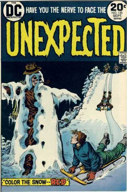 Tales of the Unexpected 150 - Sled - Red - Snow - Snowman - Corpse