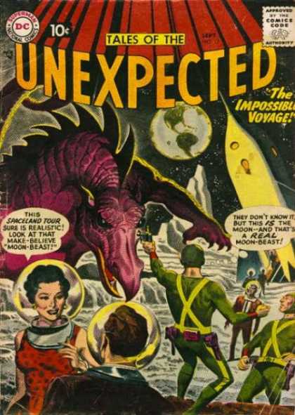 Tales of the Unexpected 17 - The Unexpected - Unexpected Tales - Unexpected Comic - Spaceland Tour - Moon-beast