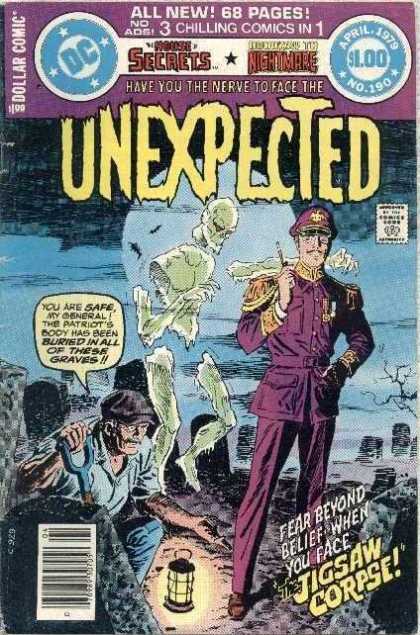 Tales of the Unexpected 190 - Jigsaw Corpse - Graveyard - Full Moon - Officer - Grave Digger