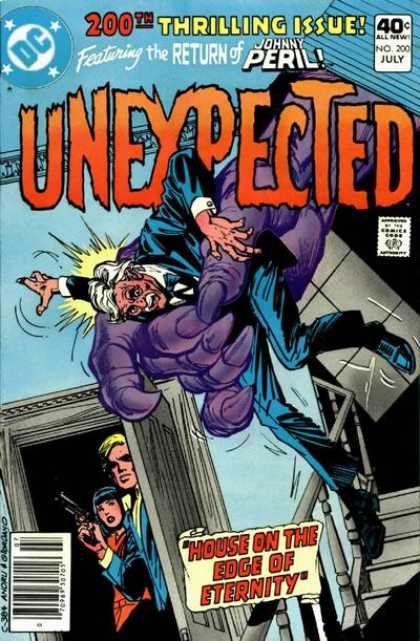 Tales of the Unexpected 200 - Johnny Peril - Gun - Purple Giant Hand - House On The Edge Of Eternity - Staircase