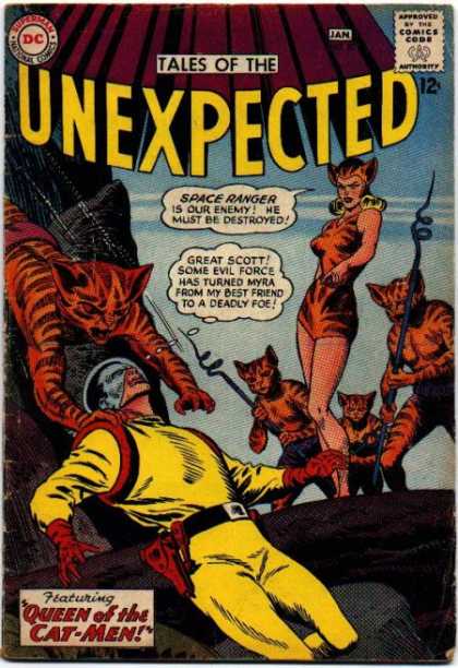 Tales of the Unexpected 80 - Superman - Approved By The Comics Code - Queen Of The Cat-men - Spear - Stone