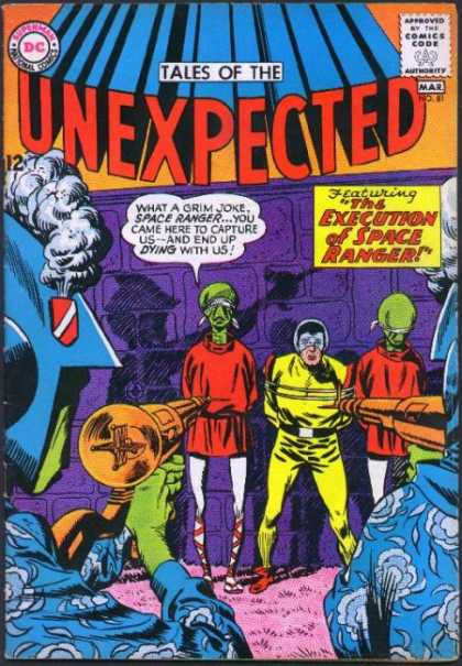 Tales of the Unexpected 81 - Space Ranger - Execution - Aliens - Wall - Blindfolds