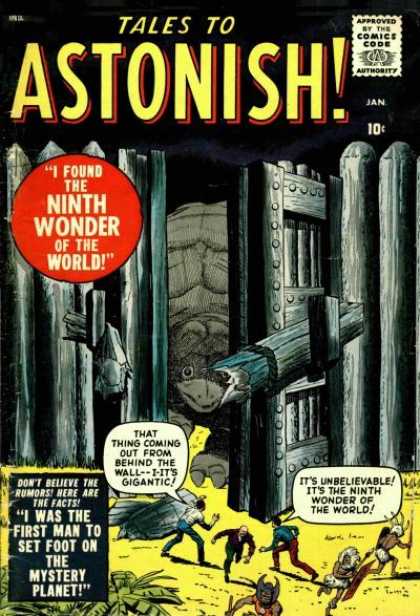 Tales to Astonish 1 - The Mystery Planet - Huge Turtle - Wooden Gates - Ninth Wonder - Running Away - John Buscema