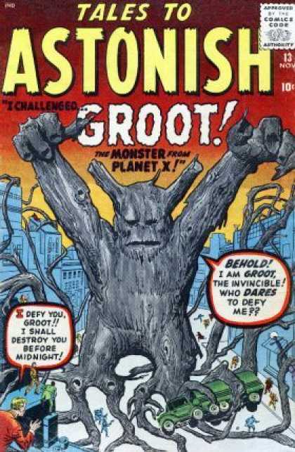 Tales to Astonish 13 - Groot - Planet X - Tree Monster - Challenge - Defiance - Jack Kirby