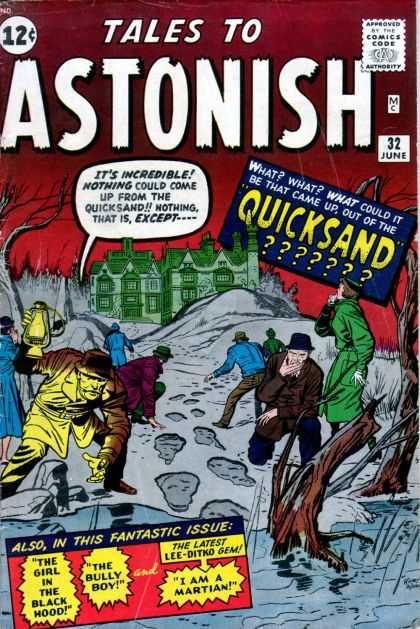 Tales to Astonish 32 - Astonish - Quicksand - The Black Hood - The Bully Boy - Lee Ditko - Jack Kirby