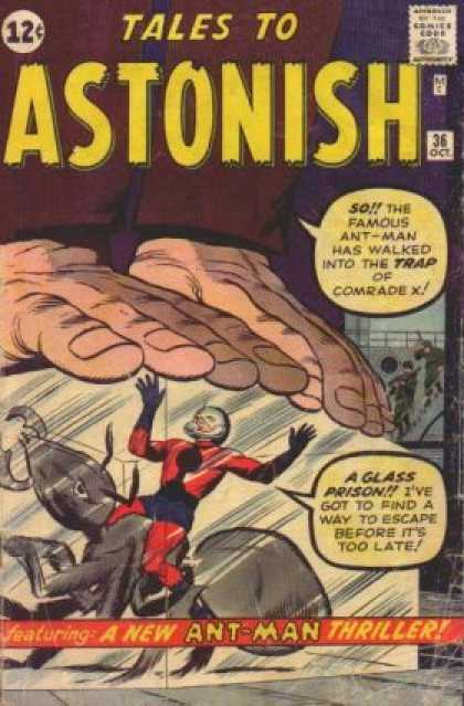 Tales to Astonish 36 - Vintage Comic - Ant Man 3 - Marvel Silver Age - Giant Props - Comrade X - Jack Kirby