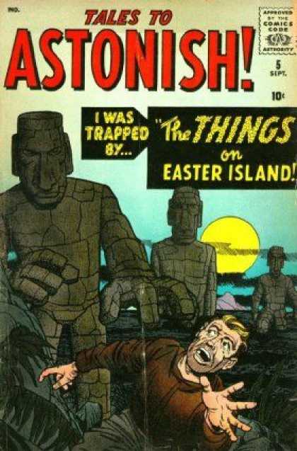 Tales to Astonish 5 - The Hidden Things - Surviving On Island Tough - Bad Things - Haunted Island - Trip To Death - Jack Kirby, John Buscema