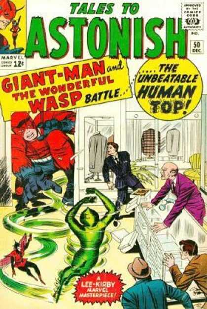 Tales to Astonish 50 - Giant Man - The Wonderful Wasp - The Human Top - Businessmen - Store - Jack Kirby