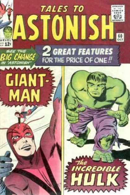 Tales to Astonish 60 - Hulk - Giant Man - 60 Oct - Flying Woman - Masked Man - Jack Kirby