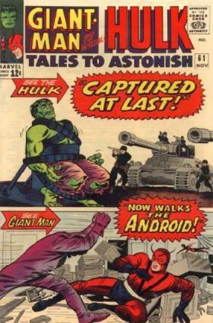 Tales to Astonish 61 - Hulk - Tank - Captured - Giant Man - Marvel - Jack Kirby
