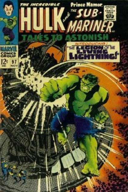 Tales to Astonish 97 - The Incredible Hulk - Prince Namor - Sub Mariner - Marvel Comics - Blue Pants - Jack Kirby