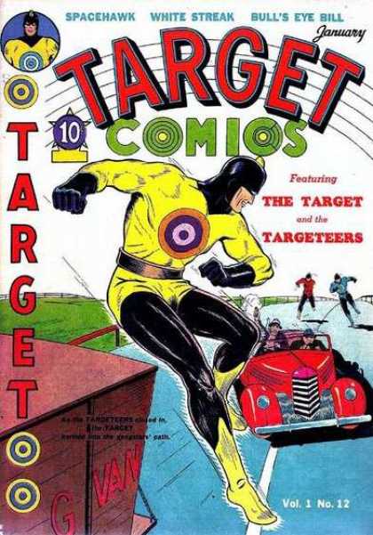 Target Comics 12 - Spacehawk - White Streak - Bulls Eye Bill - Car - Vol 1 No12