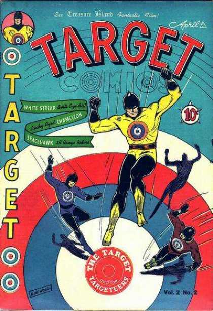 Target Comics 14 - April - Spacehawk - Chameleon - White Streak - Bulls Eye Bill