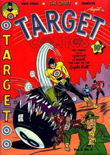 Target Comics 18 - The Case Of The Eight Ball - White Streak - The Cadet - Chameleon - The Target Of The Targeteers Smash