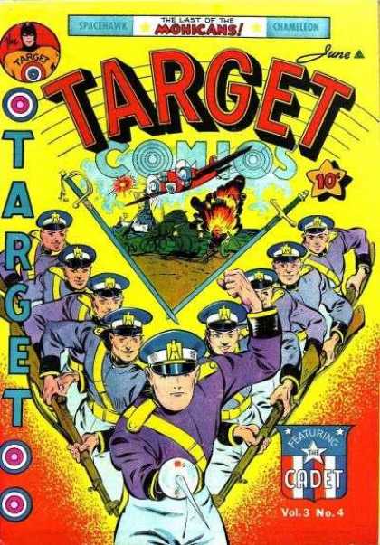 Target Comics 28 - The Last Of The Mohicans - Explosion - Airplane - Sword - Soldier
