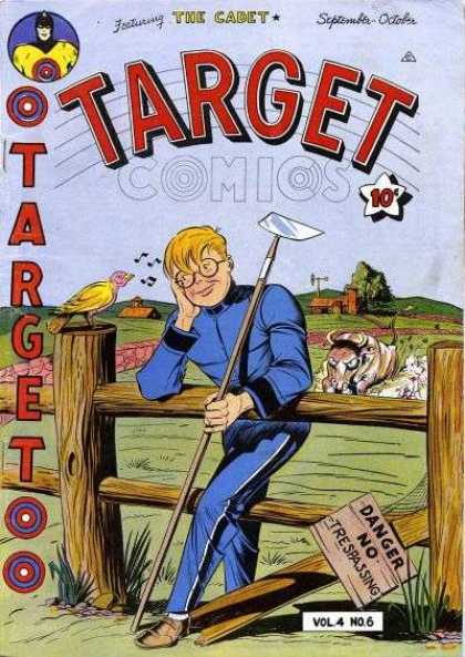 Target Comics 42 - Target Comics - Garden Hoe - Angry Animal - Danger - No Tresspassing
