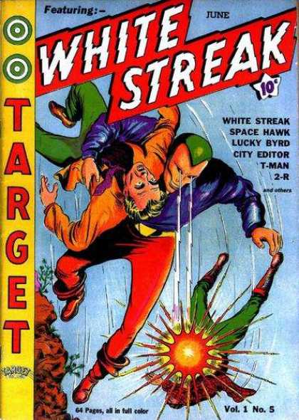 Target Comics 5 - Space Hawk - Lucky Byrd - City Editor - T-man - 2-r