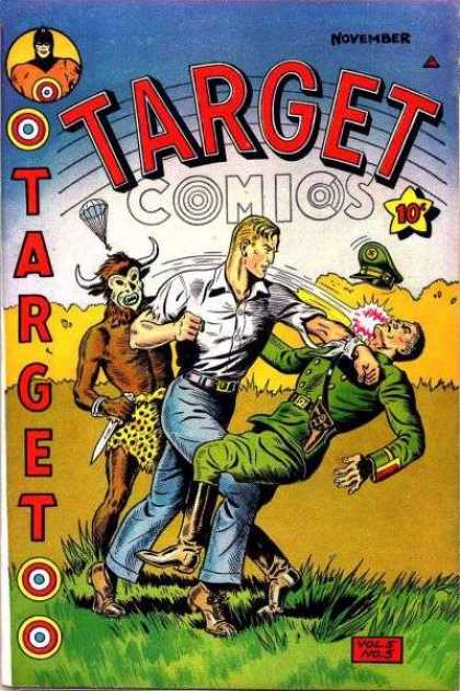 Target Comics 53 - Punch - Knife - Parachute - Horns - Officer