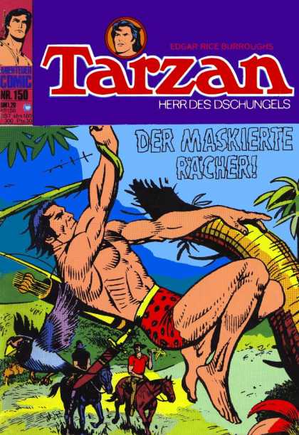 Tarzan (German) 13 - Jungle - Edgar Rice Burroughs - Exotic Bird - Horseback - Arrows