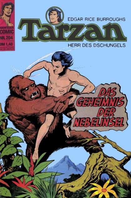 Tarzan (German) 50 - Monkey - Forest - Struggle - Fight - Edgar Rice Burroughs