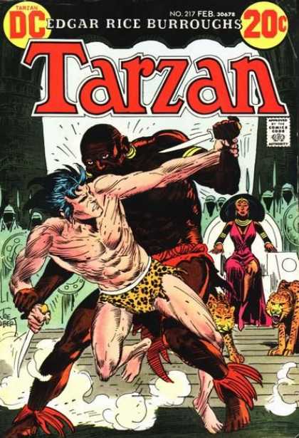 Tarzan of the Apes (1972) 11 - Leopard Print Loin Cloth - Big Jungle Cats - Warriors - Queen In Red Dress - Getting Stabbed
