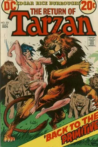 Tarzan of the Apes (1972) 15 - Lion - Edgar Rice Burroughs - Struggle - Knife - Primitive