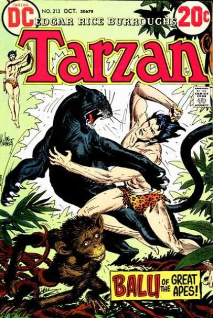 Chimp - Knife - Panther - Jungle - Dc Tarzan of the Apes (1972) 7 - Chimp - Knife - Panther - Jungle - Dc