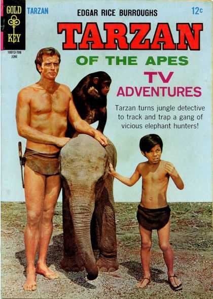 Tarzan of the Apes 35 - Caveman - Monkey - Elephant - Young Caveman Boy - Monkey Riding Elephant