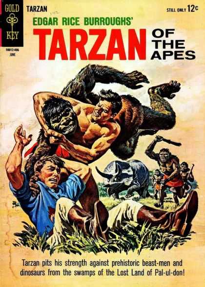 Tarzan of the Apes 9 - Gold Key - Ape - Tarzan - Strangle - Beast-men