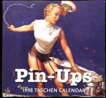 Taschen Books - Pin-Ups 1998 Taschen (Tear Off) Pin-Up Girl Calendar; Elvgren Cover Illustration