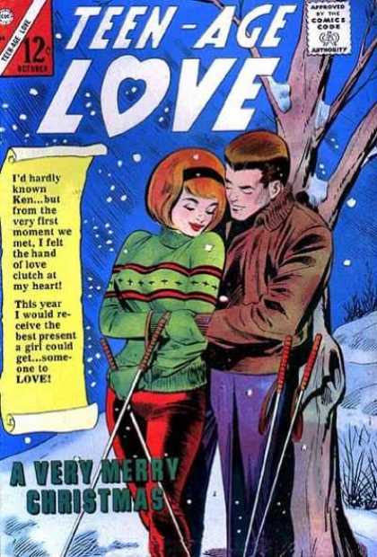 Teen-Age Love 44 - Love - Teen Agers - 12 An Issue - Snowing - Couple On The Front