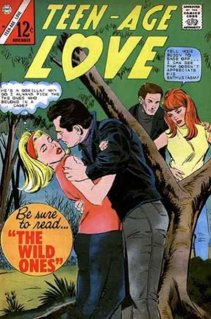 Teen-Age Love 50 - Lovers - Man - Lady - Tree - Leaves