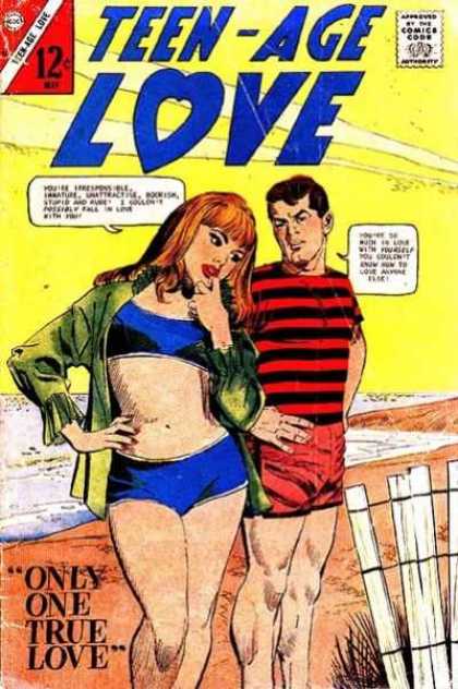 Teen-Age Love 53 - Approved By The Comics Code Authority - Only One True Love - 12 - Man - Woman
