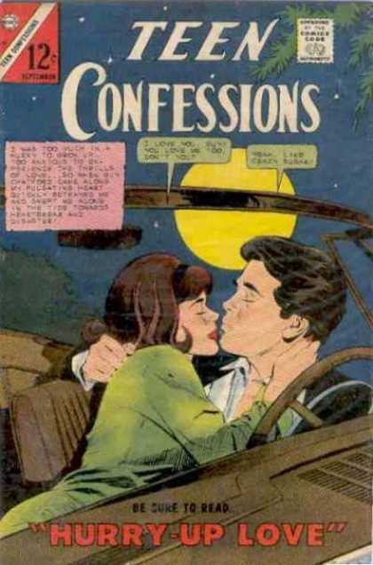 Teen Confessions 40 - Hurry-up Love - Teenagers - Car - Kissing - Night