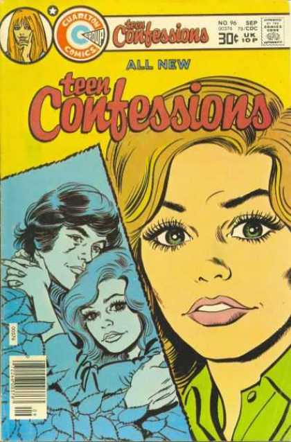 Teen Confessions 96 - Cuarlton Comics - Teen - Girls - Stories - Life