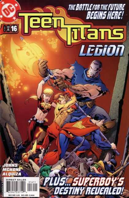 Teen Titans (2003) 16 - Battle For The Future - Legion - Superboy - Axe - Johns Mckone Alquiza - Mike McKone