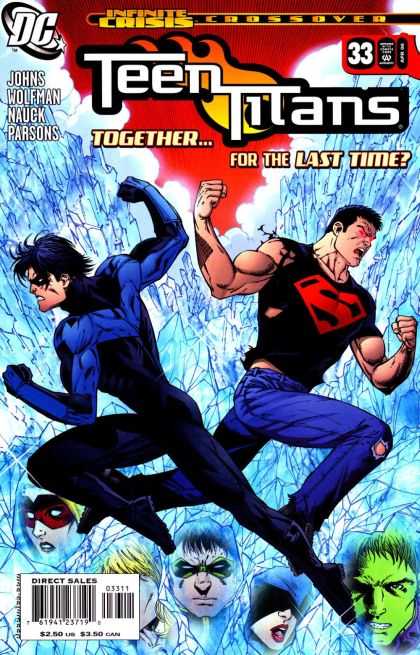 Teen Titans (2003) 33 - Infinite Crisis Crossover - Togetherfor The Last Time - Superman - Ice - Johns Wolfman Nauck Parsons - Richard Bonk