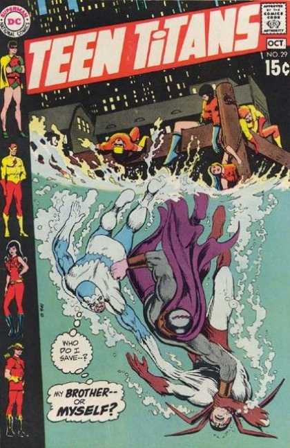 Teen Titans 29 - Water - Robin - Brother - Myself - Save - Nick Cardy