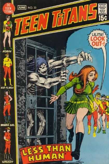Teen Titans 33 - Robin - Kid Flash - Speedy - Wonder Gril - Less Than Human - Nick Cardy