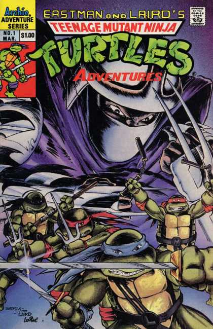 Teenage Mutant Ninja Turtles Adventures 2 1 - Ninja Turtles - Archie Adventures Series - Weapons - Guy In Mask - Knives