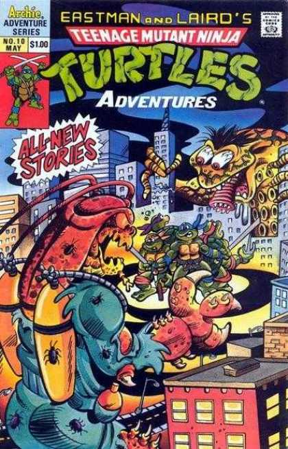 Teenage Mutant Ninja Turtles Adventures 2 10 - Eastman And Lairds - Archie Adventure Series - No 10 May - All-new - Turtles