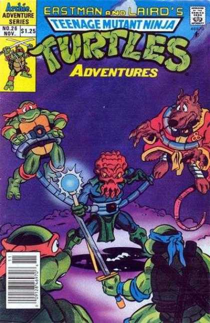 Teenage Mutant Ninja Turtles Adventures 2 26 - Turtles - Mask - Sword - Fox - Monster