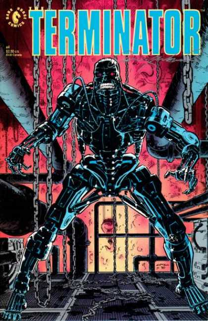 Terminator (1990) 4 - Robot - Chains - Fire - Pipes - Factory